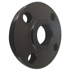 new Zoro Select Flcs1rfthd012 Black Steel Threaded Flange