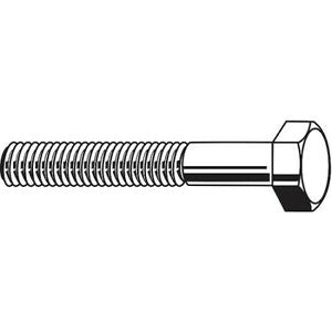 new Zoro Select U04104.125.0600 Grade 8, 1-1/4"-7 Hex Head Cap Screw, Zinc Yellow