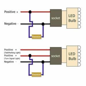 10 stk belastningsmodstand 50W 6RJ LED-dekoder Fix fejlkode Hyper Flash Blinklys