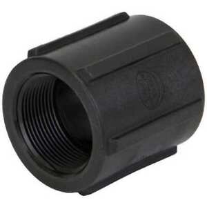 new Zoro Select Cplg150 Coupling, Polypropylene, 1-1/2", Schedule 80, 300 Psi Max