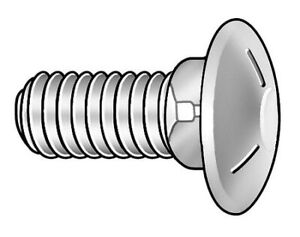 new Zoro Select U08305.031.0125 Carriage Bolt,5/16-18X1 1/4,Pk100