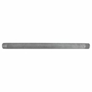 new Zoro Select E4bna15 Mnpt X 10" Tbe Stainless Steel Pipe Nipple Sch 80