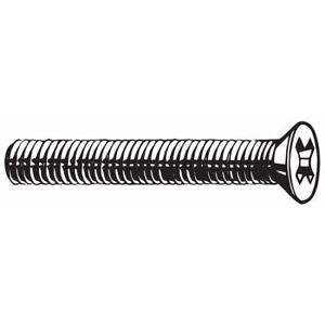 new Zoro Select M55300.040.0006 M4-0.70 X 6 Mm Phillips Flat Machine Screw, Plain