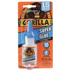 ny Gorilla Lim 7805002 Instant Adhesive, 0,53 Fl Oz, Flaske, Cear, Super Lim