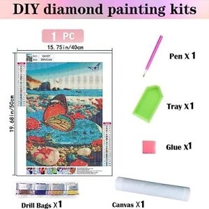 nye diamantmalesett for voksne Diamond, Butterfly 5d Diamond Art Kit, Dream-C