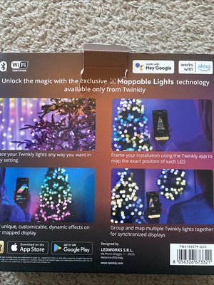 Twinkly String 100 RGB App-Controlled Smart LED Lights Gen II Multicolor TWINKLY - KOEEK