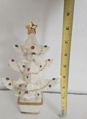 Lenox "The Lenox Christmas Tree Ornament Tree " with 8 Ornaments & Box LENOX - KOEEK