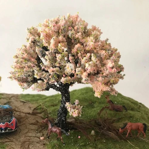18cm Model Wire Tree Pink Cherry Blossom Tree Diorama Scene Landscape 07FC0E-D4 - KOEEK