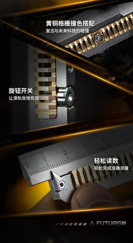 Titanium Alloy Ultralight Metric Ruler Measurement Ruler Math Portable EDC Tools 07FC0E-D4 - KOEEK