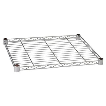 new Logic chrome shelf 24" " 5GRY9 wire shelf clips included.