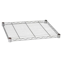 new Logic chrome shelf 24" " 5GRY9 wire shelf clips included.