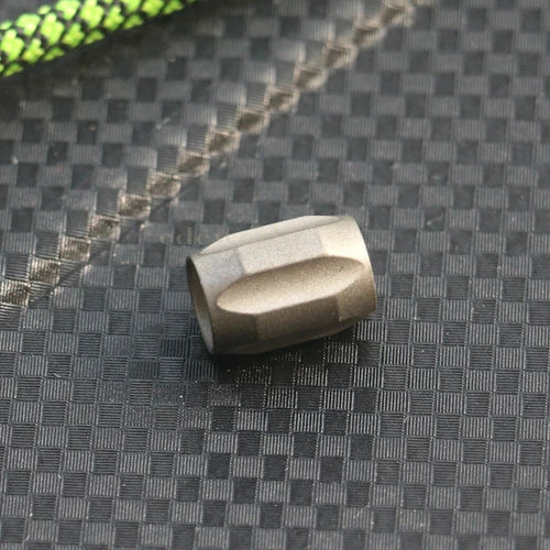 EDC Titanium Alloy Knife Bead Parachute Cord Lanyard Pendant Bead DIY Keychain 07FC0E-D4 - KOEEK