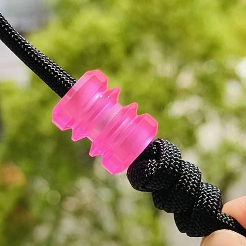 EDC Resin Knife Lanyard Bead Paracord Necklace Pendant Bracelet Bead DIY Pink 07FC0E-D4 - KOEEK