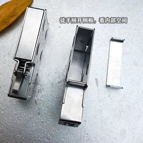 EDC Stainless Steel Insert Portable Candy Chewing Medicine Box Storage Tool 07FC0E-D4 - KOEEK