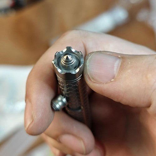 TC4 Titanium Pocket Ball Pen Signature Witing Pen Outdoor Portable EDC Tool Pen 07FC0E-D4 - KOEEK
