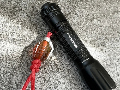 EDC Titanium + Ultem PEI Parachute Cord Knife Bead Pendant Lanyard DIY Keychain 07FC0E-D4 - KOEEK
