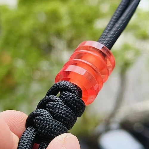 Resin Knife Lanyard Bead Necklace Paracord Pendant Bracelet Bead Charm DIY EDC 07FC0E-D4 - KOEEK