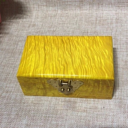 Golden Nanmu Jewelry Box 15×9×6cm Luxury Solid Wood Jewelry Storage Box GIFT 07FC0E-D4 - KOEEK