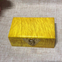 Golden Nanmu Jewelry Box 15×9×6cm Luxury Solid Wood Jewelry Storage Box GIFT 07FC0E-D4 - KOEEK