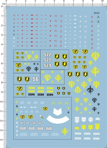 Detail Up MG 1/100 MS-18E KAMPFER GDM Z Figure Model Kit Water Slide Decal 07FC0E-D4 - KOEEK