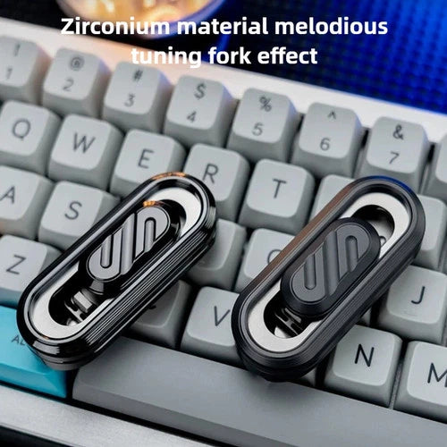 Haptic Slider Popping Zirconium EDC Mechanical Metal Tuning Fork Fidget Toy Gift 07FC0E-D4 - KOEEK