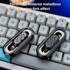Haptic Slider Popping Zirconium EDC Mechanical Metal Tuning Fork Fidget Toy Gift 07FC0E-D4 - KOEEK
