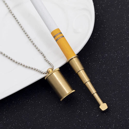 Vintage Telescopic Women Lady Slim Cigarette Extendable Holder Pendant Necklace 07FC0E-D4 - KOEEK