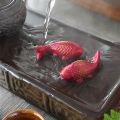 1 Pair Creative Tea Pet Ornaments Colour Changing Year Prosperity Tea Accessorie 07FC0E-D4 - KOEEK