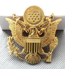 WWII US ARMY OFFICER CAP EAGLE BADGE INSIGNIA HAT 07FC0E-D4 - KOEEK