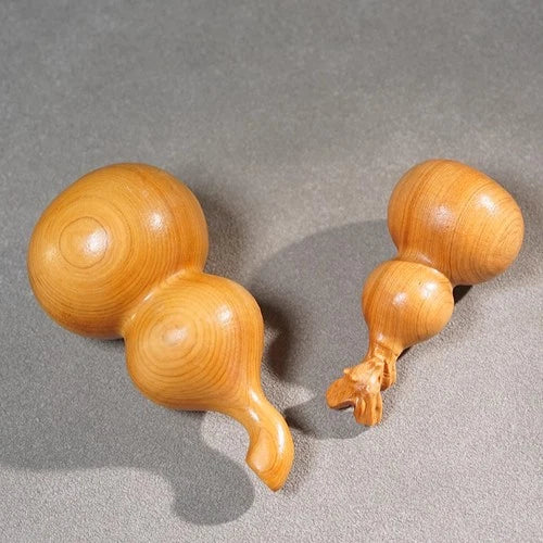 1Pc Exquisite Wooden Gourd Ornamental Pendant with Auspicious Decoration 07FC0E-D4 - KOEEK
