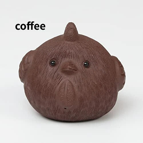 1pc 2.36" Handmade Purple Clay Tea Pet Chicken for Tea Set Decoration 07FC0E-D4 - KOEEK