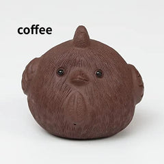 1pc 2.36" Handmade Purple Clay Tea Pet Chicken for Tea Set Decoration 07FC0E-D4 - KOEEK
