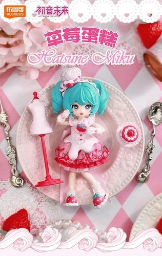 Blokees DaalaMode Series Hatsune Miku Strawberry Cake Limited Model Figure BLOKEES - KOEEK