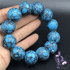 Natural Turquoise Bead Bracelet Necklace Handmade Gemstone Prayer Beads Unisex 07FC0E-D4 - KOEEK