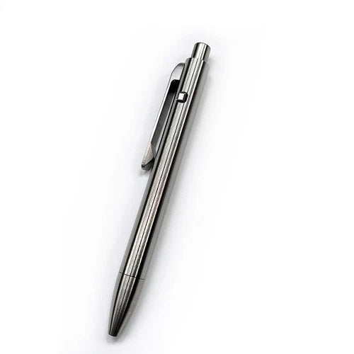 1PC EDC Titanium Ballpoint Pen Pocket Pen Business Office Writing Signature Gift 07FC0E-D4 - KOEEK