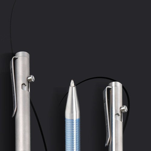 EDC Titanium Bolt Action Ballpoint Office Business Writing Signature Pocket Pen 07FC0E-D4 - KOEEK