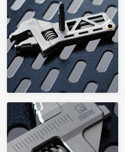 EDC Titanium Alloy Mini Adjustable Spanner Wrench Handle Rrepair Multi-Tools 07FC0E-D4 - KOEEK