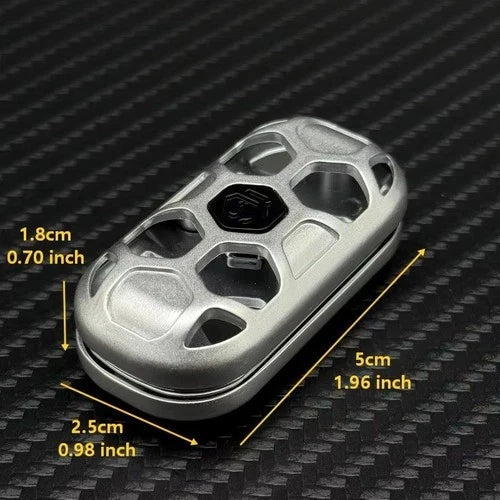 Novel Mechanical Egg 2.0 EDC Fidget Toy Stylish Hollow Metal Push Fidget Slider 07FC0E-D4 - KOEEK