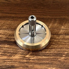 Titanium Brass Spinning Top Desktop Spinner Gyro Fidget Toy Glow in the Dark EDC 07FC0E-D4 - KOEEK