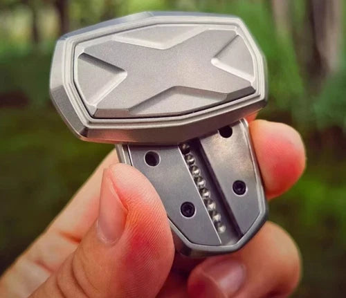 Titanium Alloy EDC Mechanical Push Card Fidget Spinner Finger Decompression Toys 07FC0E-D4 - KOEEK