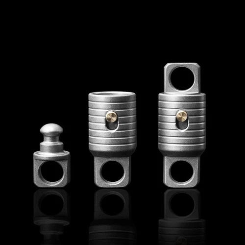 EDC 360 Degree Rotation Titanium Alloy Gimbal Keychain w Key Ring Car Keychains 07FC0E-D4 - KOEEK