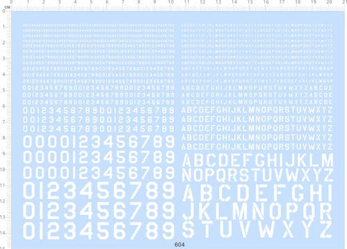 2-11mm US ARMY USAF Number Character Military Markings Water Slide Decal White 07FC0E-D4 - KOEEK