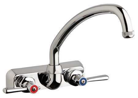 new CHICAGO FAUCETS W4W-L9E1-369AB Low Arc Chrome Chicago Faucets W4W Brass