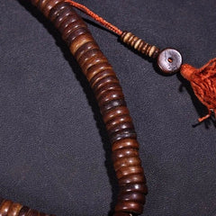 Tibetan 108 Beads Mala Bracelet 10mm Buddhist Prayer Bead Necklace Vintage Gift 07FC0E-D4 - KOEEK