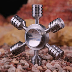 Six Cylinders Fidget Spinner Stainless Steel Hand Spinner Adult EDC Fidget Toys 07FC0E-D4 - KOEEK
