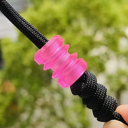 EDC Resin Knife Lanyard Bead Paracord Necklace Pendant Bracelet Bead DIY Pink 07FC0E-D4 - KOEEK