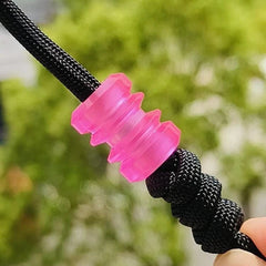 EDC Resin Knife Lanyard Bead Paracord Necklace Pendant Bracelet Bead DIY Pink 07FC0E-D4 - KOEEK