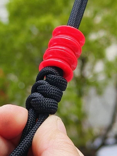 Resin Knife Lanyard Bead Necklace Paracord Pendant Bracelet Making Bead EDC Red 07FC0E-D4 - KOEEK