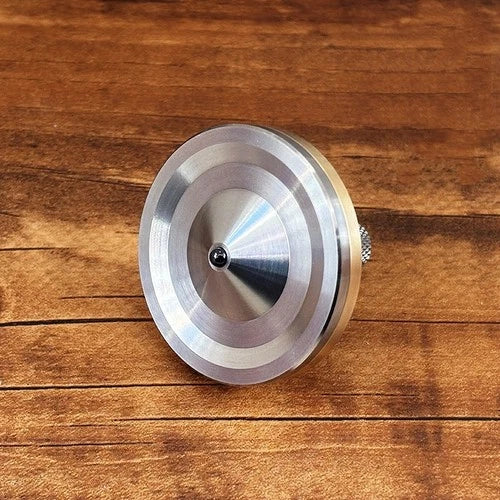 Titanium Brass Spinning Top Desktop Spinner Gyro Fidget Toy Glow in the Dark EDC 07FC0E-D4 - KOEEK