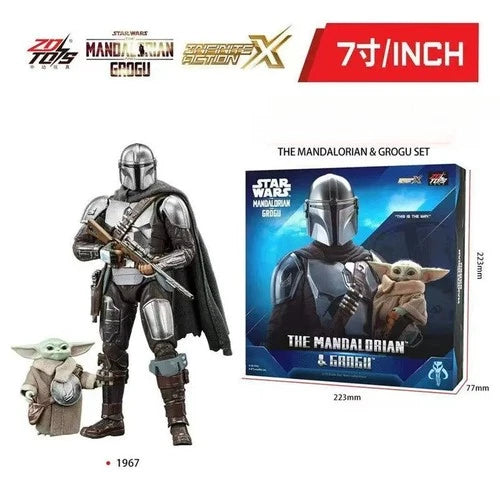ZD toys Star Wars The Mandalorian & Grogu Set Action Figure Set 07FC0E-D4 - KOEEK